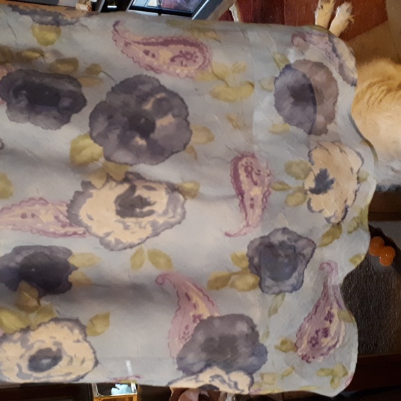 Dress,sheer with lining. Colour light blue, floral. "All That Jazz" small size. - Picture 9 of 11